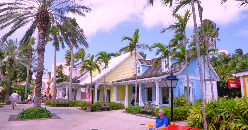 Shopping district in Nassau