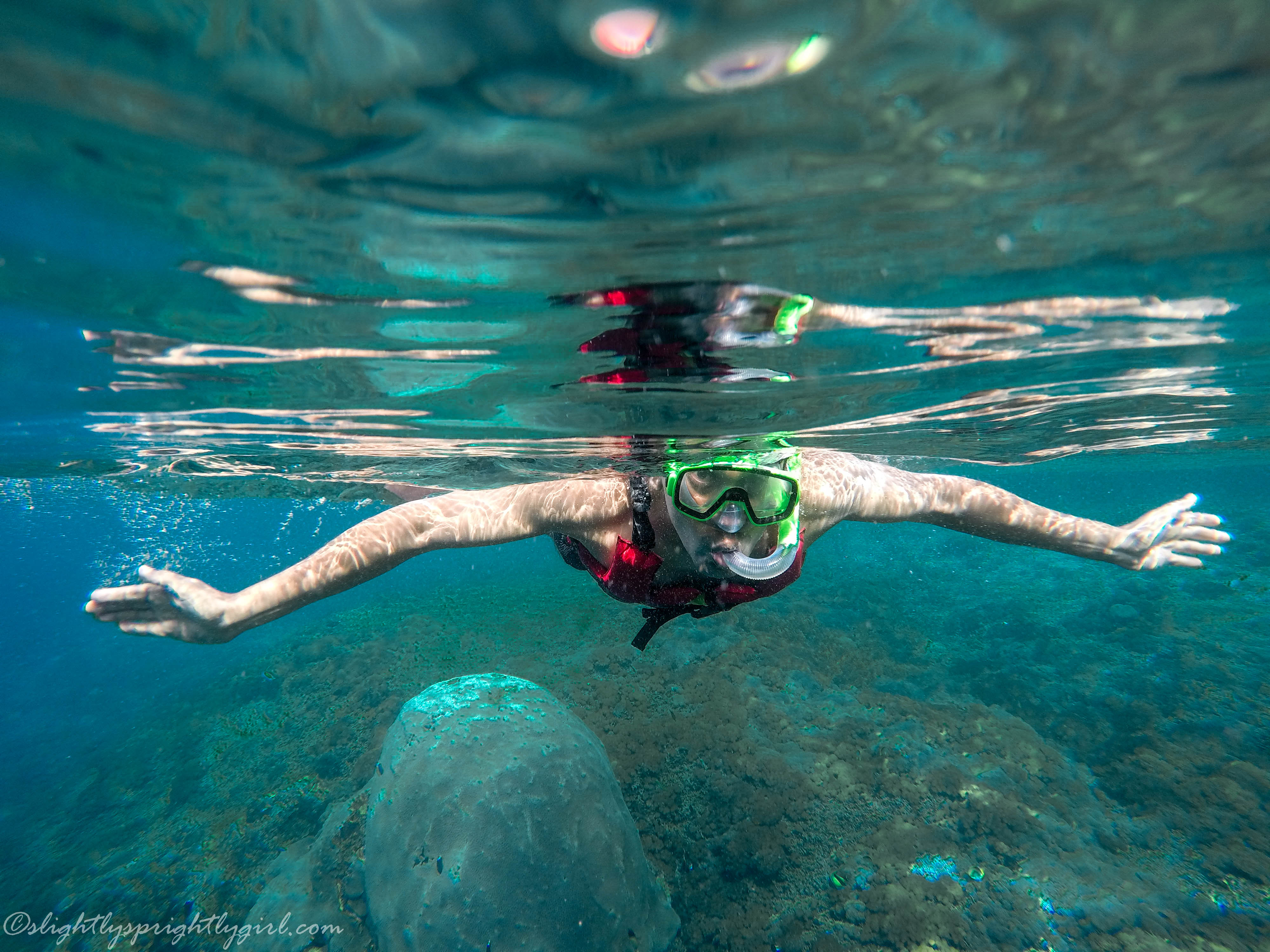 Snorkeling at Sanur beach