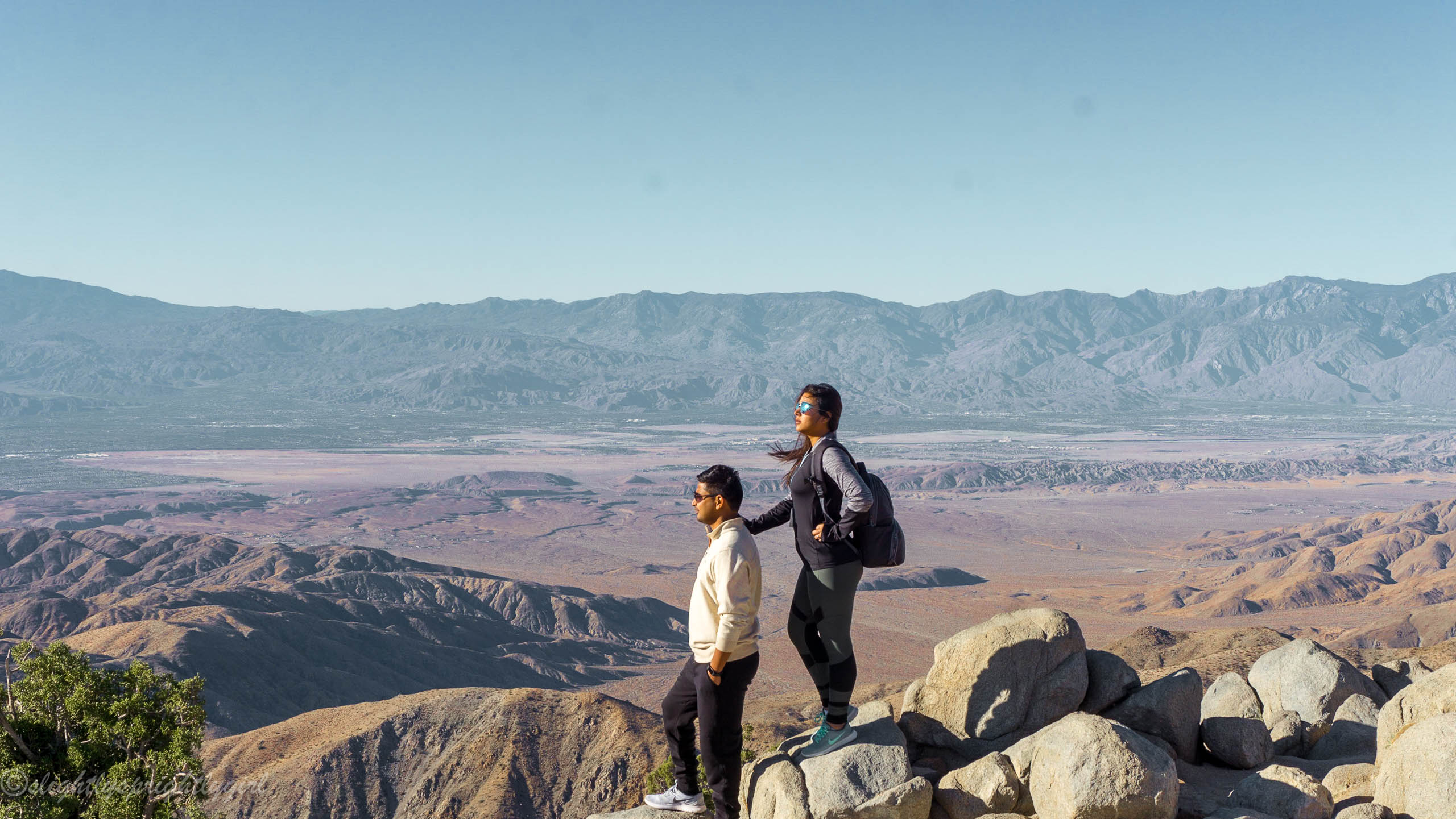 Travel couple at Keys View Point