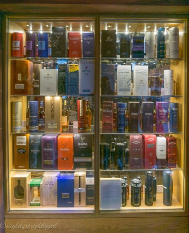 Bottles of single malt whiskey