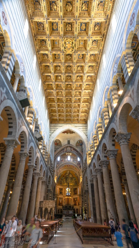 Incredible ceiling art in the Cathedral